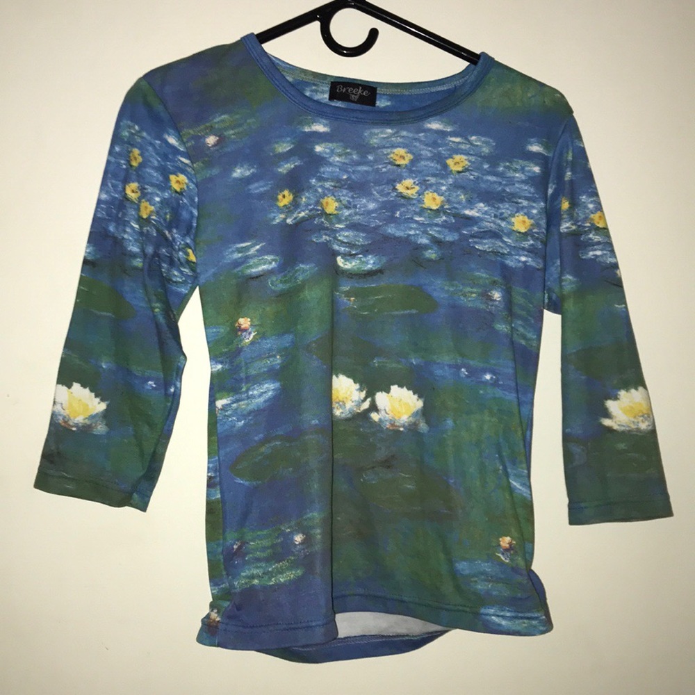 monet water lillies shirt